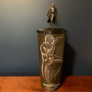 Marvel Spider-Man Far From Home Movie cup with Nick Fury Topper